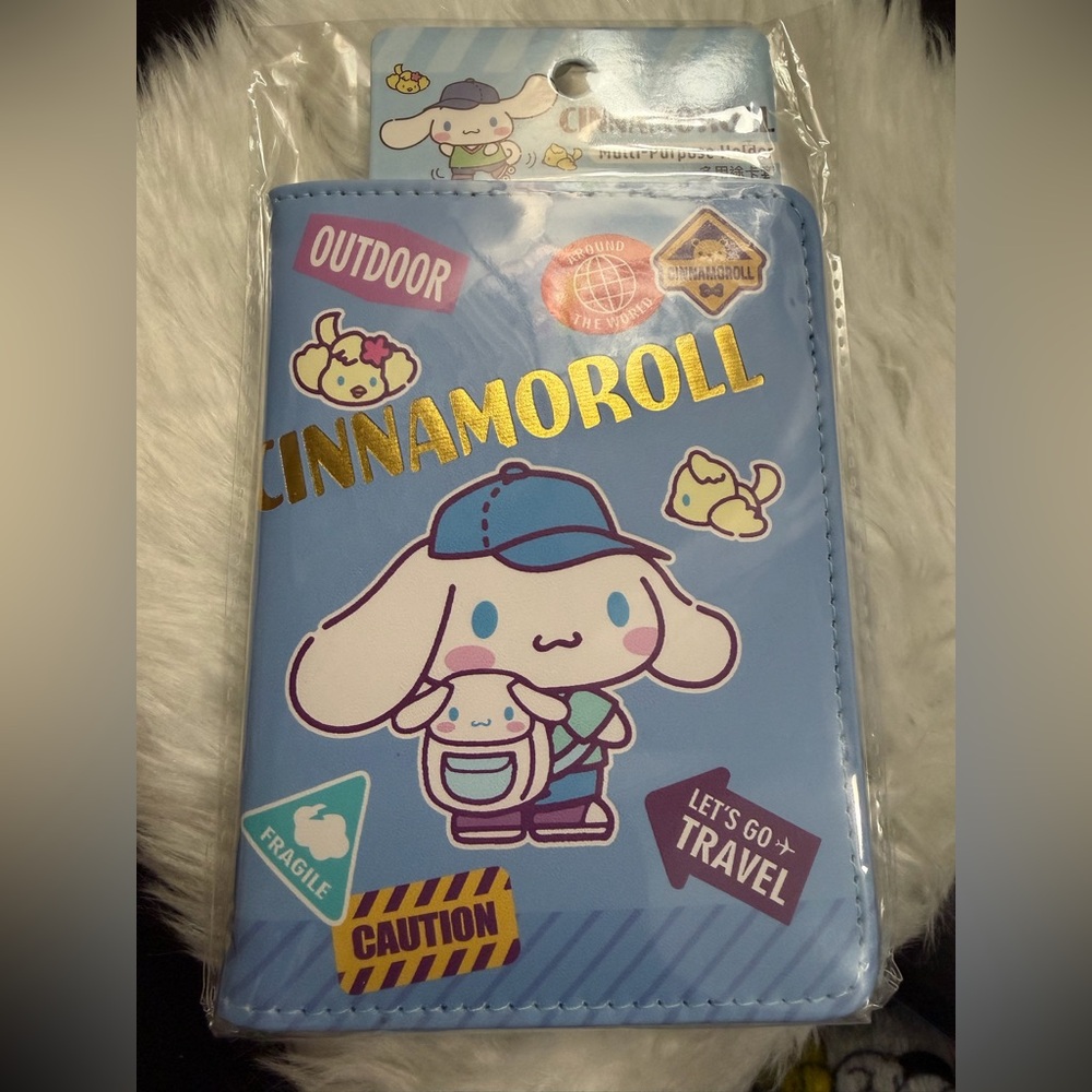Sanrio Cinnamoroll Blue Travel Passport Holder